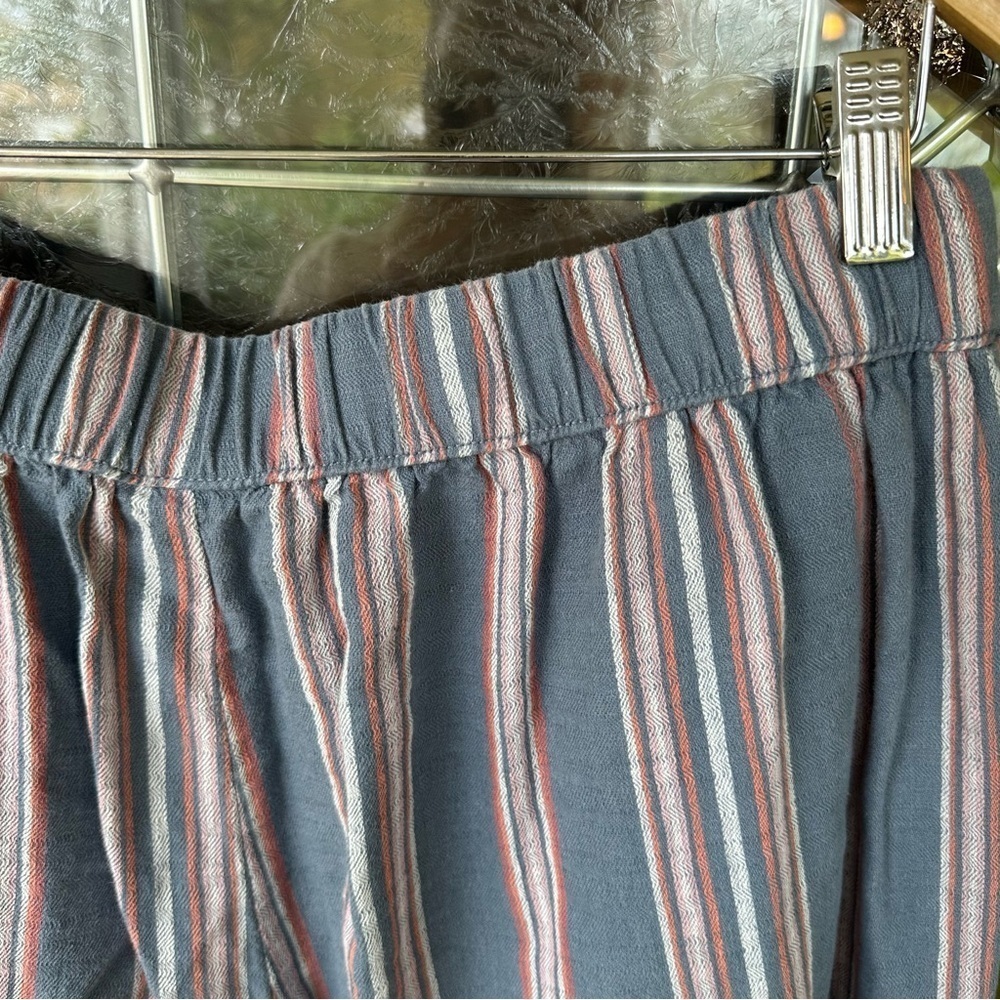A.N.A. Wide Leg Linen Blend Pull On Casual Pants Women’s Large Pockets Cropped - Picture 7 of 8